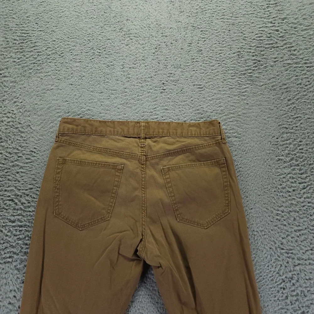 Banana Republic Pant Mens 32x28 Brown Cotton Chino Skinny Preppy Career Stretch